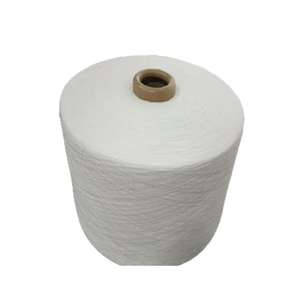 White Cotton Polyester Yarn NE 20/1